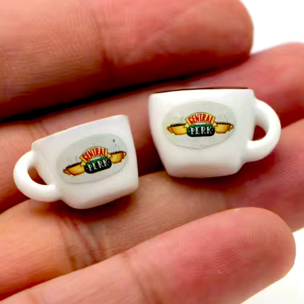 Central perk stud earrings new